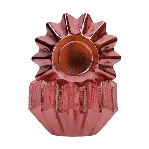 FUNCAKES "BLOOM" CUPCAKE CAPSULES - METALLIC ROSE GOLD