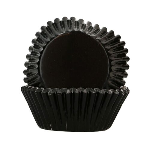 FUNCAKES "FOIL" CUPCAKE CAPSULES - METALLIC BLACK