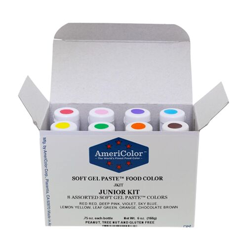 AMERICOLOR “JUNIOR KIT” - 8 GEL DYES 168 G