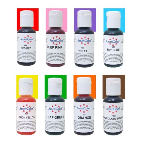 AMERICOLOR “JUNIOR KIT” - 8 GEL DYES 168 G