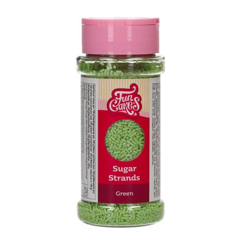 FUNCAKES SUGAR STRANDS - GREEN 80 g