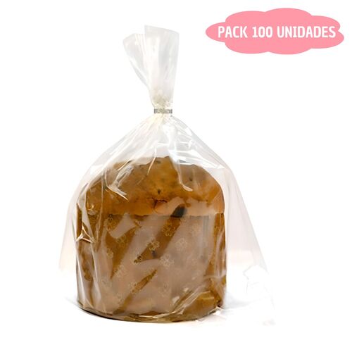 SET MOLDE DE PAPEL PARA PANETTONE + ENVOLTORIO + CIERRE - 1 KG (100 UNIDADES)