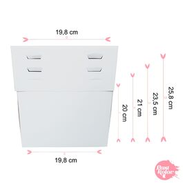 CAKE BOX 4 ADJUSTABLE HEIGHTS - 19,8 CM