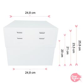 CAKE BOX 4 ADJUSTABLE HEIGHTS - 24,8 CM