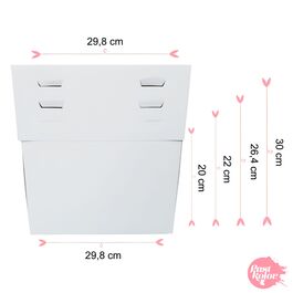 CAKE BOX 4 ADJUSTABLE HEIGHTS - 29,8 CM