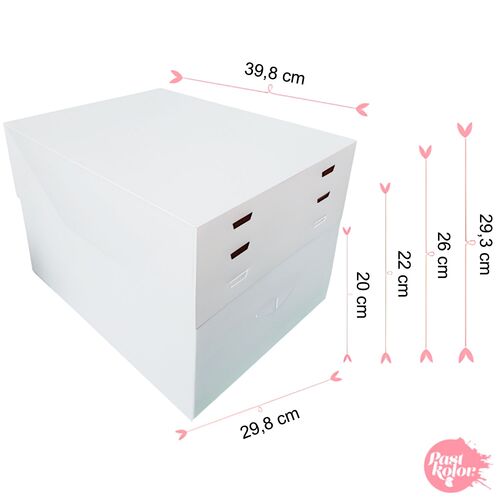 CAKE BOX 4 ADJUSTABLE HEIGHTS - 39,8 X 29,8 CM