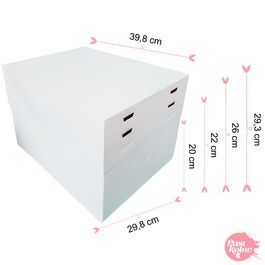 CAKE BOX 4 ADJUSTABLE HEIGHTS - 39,8 X 29,8 CM