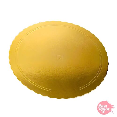 SET 10 HEIGHT ADJUSTABLE CAKE BOXES + ROUND BASES GOLD - 24 CM Ø