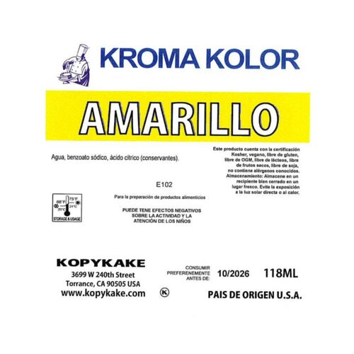 KOPYKAKE ‘KROMA KOLOR’ AIRBRUSH DYE - YELLOW 118 ML