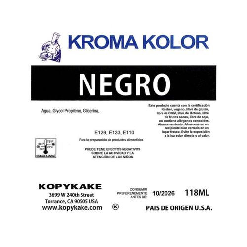 KOPYKAKE ‘KROMA KOLOR’ AIRBRUSH DYE - BLACK 118 ML