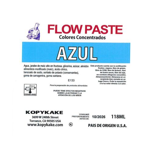 KOPYKAKE "FLOW PASTE" GEL DYE - SKY BLUE 118 ML