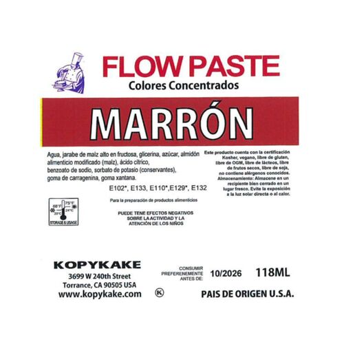 KOPYKAKE "FLOW PASTE" GEL DYE - BROWN 118 ML