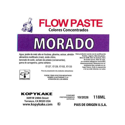 KOPYKAKE "FLOW PASTE" GEL DYE - PURPLE 118 ML