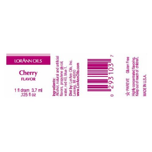 LORANN CONCENTRATED FLAVOR - CHERRY (3,7 ML)