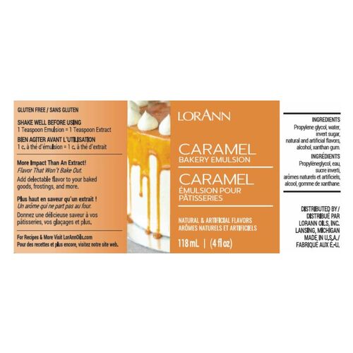 LORANN BAKERY EMULSION - CARAMEL (118 ML)