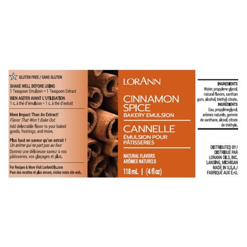 LORANN BAKERY EMULSION - CINNAMON SPICE (118 ML)