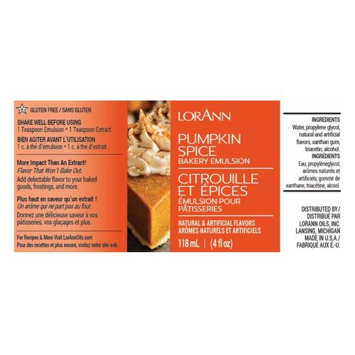 LORANN BAKERY EMULSION - PUMPKIN SPICE (118 ML)