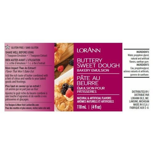 LORANN BAKERY EMULSION - BUTTERY SWEET DOUGH (118 ML)