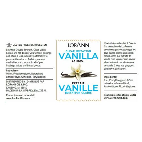 LORANN ARTIFICIAL VANILLA EXTRACT - 118 ML