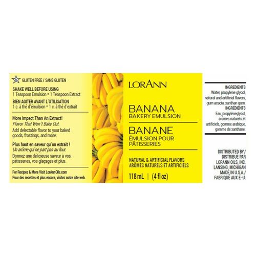 LORANN BAKERY EMULSION - BANANA (118 ML)