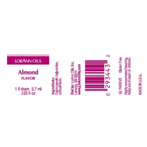 LORANN CONCENTRATED FLAVOR - ALMOND (3,7 ML)