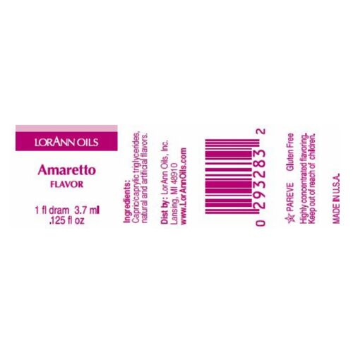 LORANN CONCENTRATED FLAVOR - AMARETTO  (3,7 ML)