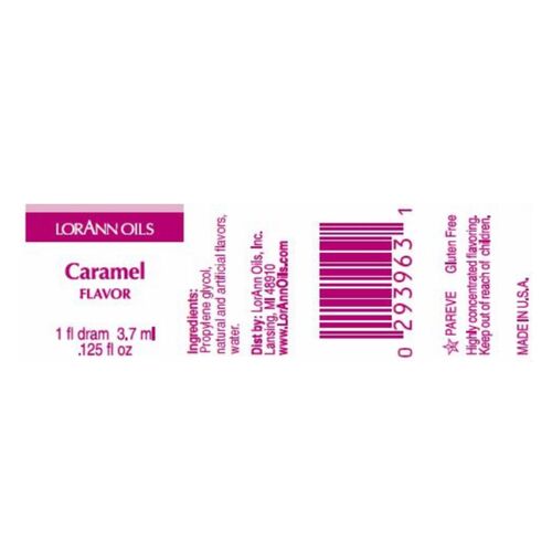 LORANN CONCENTRATED FLAVOR - CARAMEL (3,7 ML)