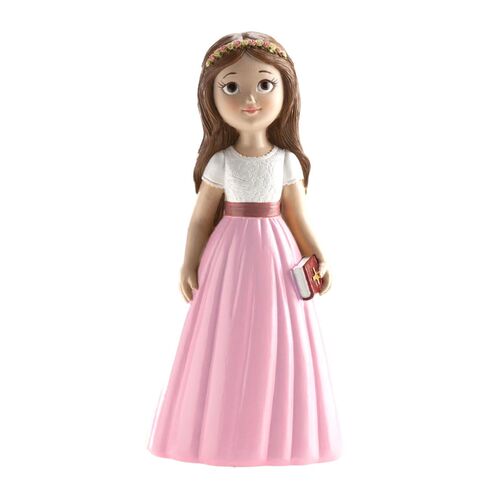 DEKORA CAKE FIGURE - GIRL WITH PINK SKIRT