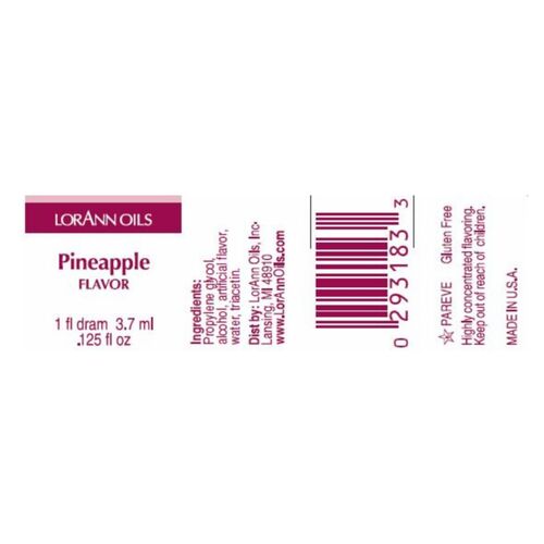 LORANN CONCENTRATED FLAVOR - PINEAPPLE (3,7 ML)