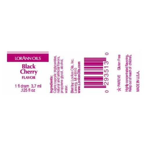 LORANN CONCENTRATED FLAVOR - BLACK CHERRY (3,7 ML)