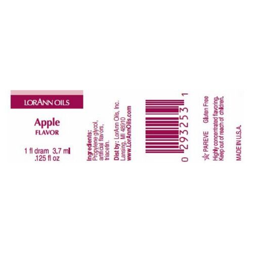 LORANN CONCENTRATED FLAVOR - APPLE (3,7 ML)