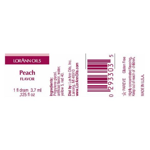 LORANN CONCENTRATED FLAVOR - PEACH (3,7 ML)