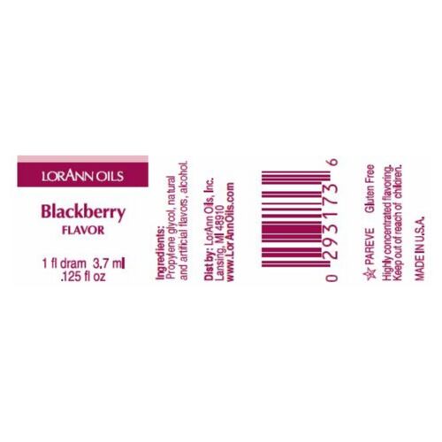 LORANN CONCENTRATED FLAVOR - BLACKBERRY (3,7 ML)