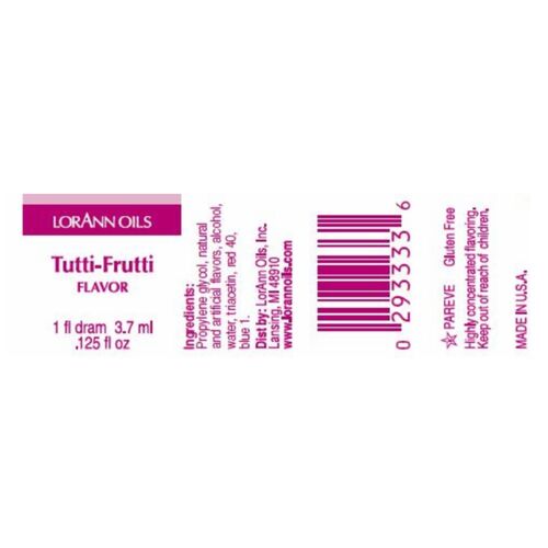 LORANN CONCENTRATED FLAVOR - TUTTI FRUTTI (3,7 ML)