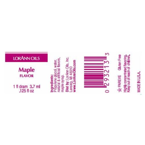 LORANN CONCENTRATED FLAVOR - MAPLE (3,7 ML)