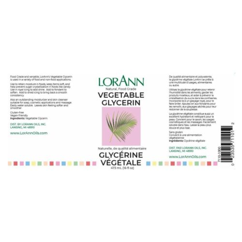 LORANN VEGETABLE GLYCERINE - 473 ML