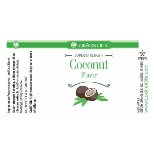 LORANN ‘SUPER-STRENGTH’ FLAVOUR - COCONUT 118 ML