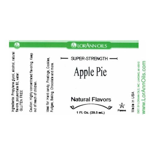 LORANN ‘SUPER-STRENGTH’ FLAVOUR - APPLE PIE 29,5 ML