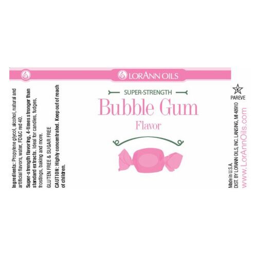 LORANN ‘SUPER-STRENGTH’ FLAVOUR - BUBBLE GUM 29,5 ML