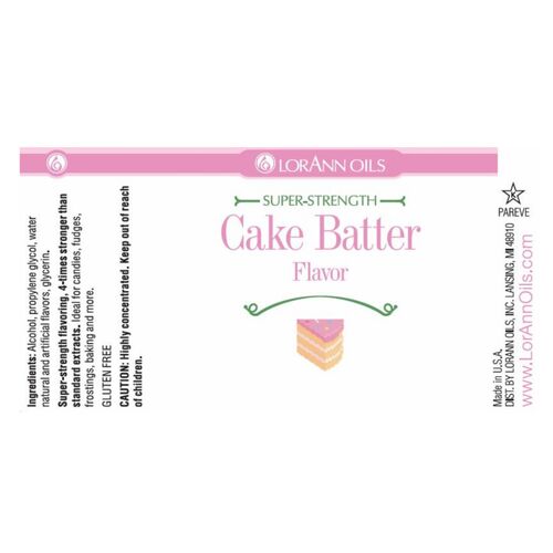 LORANN ‘SUPER-STRENGTH’ FLAVOUR - CAKE BATTER 29,5 ML