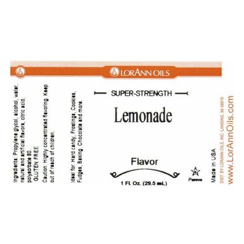 LORANN ‘SUPER-STRENGTH’ FLAVOUR - LEMONADE 29,5 ML