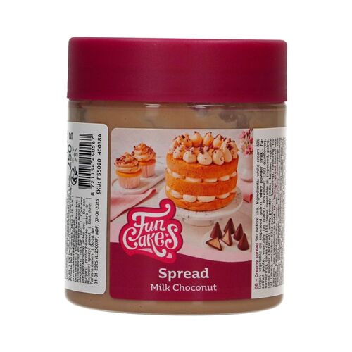 FUNCAKES SPREAD - MILK COCONUT 250 G