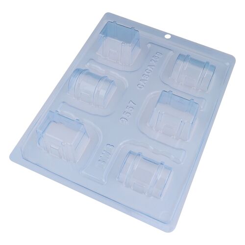 BWB CHOCOLATE MOULD - TREASURE CHESTS (6 CAVITIES)