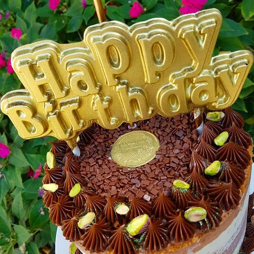 BWB CHOCOLATE MOULD - ‘HAPPY BIRTHDAY’ CAKE TOPPER