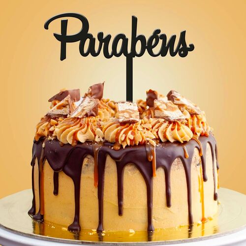 DEKORA BLACK CAKE TOPPER - ‘PAREBENS’